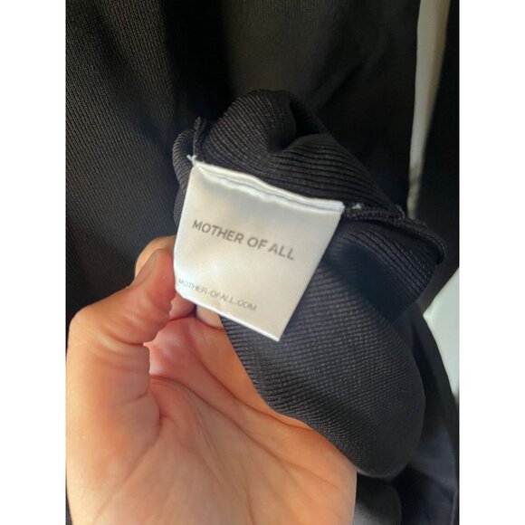 Mother of All NEW NWT Helen Knit dress Black Ribbed Long Sleeve Mock Neck Medium - Picture 6 of 9